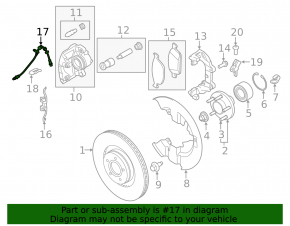 Brake hose front left Lincoln MKC 15-