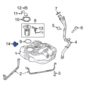 FUEL PUMP COMPUTER CONTROL MODULE Ford Edge 19-
