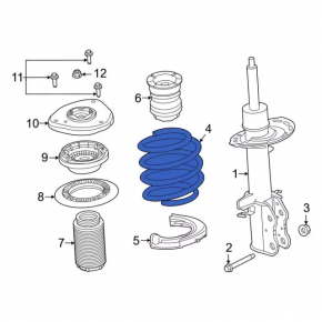 Front right spring Ford Bronco Sport 21-25 1.5T