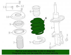 Front right spring Ford Bronco Sport 21-25 1.5T