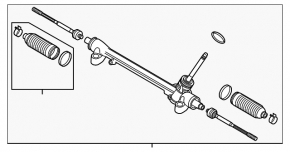 Mazda CX-50 23-25 steering rack without rods
