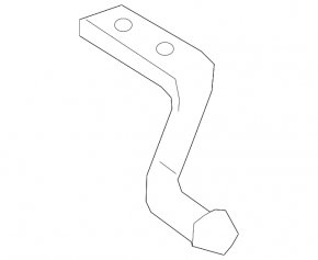 Lexus ES300h ES350 19-26 Rear Muffler Bracket with Front Barrel and Rubber