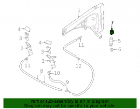 Chip for headlight washer motor Audi A4 B8 08-16
