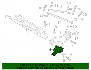 Rear Right Trunnion Bracket Mini Cooper Countryman R60 10-16