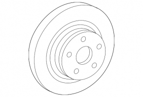 Rear left brake disc Mercedes W211 E350