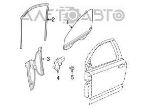 Front right window seal for Dodge Journey 11-20