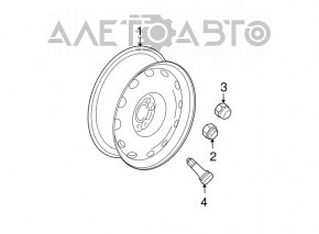 Spare tire Chrysler 200 11-14
