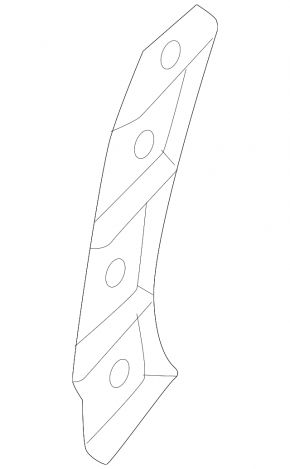 Front bumper mount right Nissan Murano 25-26