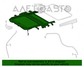 Hatch mechanism frame Toyota Highlander 20-