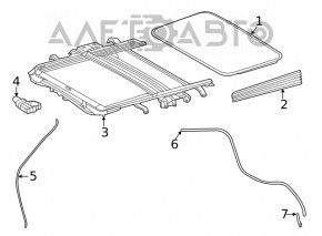 Hatch mechanism frame Toyota Highlander 20-