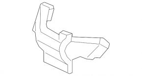 Honda CRV 17-22 black center left dashboard trim