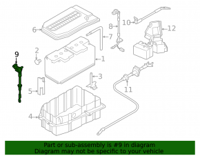 Battery terminal negative Porsche Cayenne 11-17