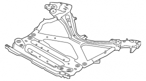 Front subframe Audi Q5 80A 18-24 type 2 rusty
