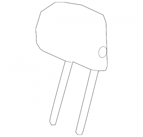 Chevrolet Equinox 22-24 right rear headrest, black and gray cloth