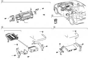 Radio, Tape recorder, Panel Toyota Prius 30 10-12 prerest