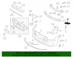 Front bumper mount right Hyundai Elantra AD 19-20