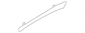 Molding door trim card rear left Audi A4 B8 13-16 rest, under the tree, structure