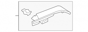 Rear pillar trim center right Audi Q3 8U 15-18 black