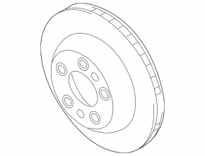 Rear left brake disc Porsche Cayenne 958 11-17 turbo 358mm