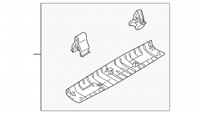 Upper trunk lid trim for Mazda CX-5 13-16 black