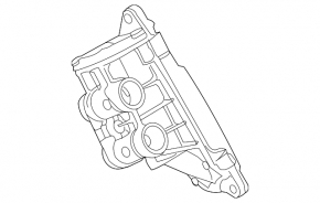 Thermostat housing with thermostat BMW 5 F10 11-16 3.0T on the oil filter housing