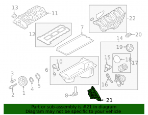 Thermostat housing with thermostat BMW 5 F10 11-16 3.0T on the oil filter housing