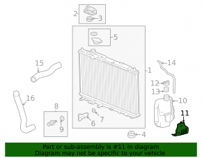 Radiator Expansion Tank Bracket Honda Civic XI FE/FL 22- 2.0