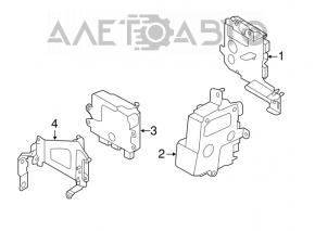 Steering Column Control Unit Main Infiniti Q50 17-18