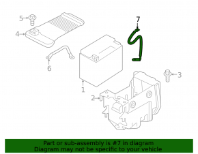 Battery terminal negative Volvo V90 17-22 usa
