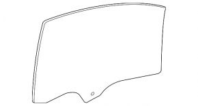 Front left door glass Chevrolet Bolt 17-