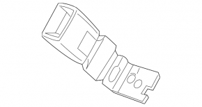 Seat belt latch rear left Chevrolet Bolt EUV 22-23