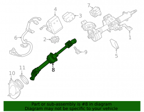 Lexus ES300h ES350 Steering Cardan Joint 13-18