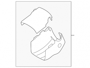Lexus ES350 Steering Column Bezel Black 07-12