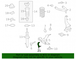 Front Right Shock Absorber Fork Lexus GS300 GS350 GS430 06-11 awd