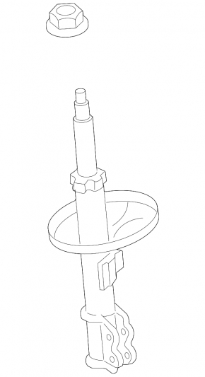 Front left shock absorber for Toyota Venza 13-15