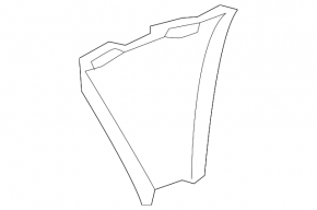 Front bumper air duct left Audi A6 C8 19- outer part