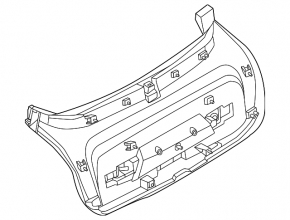 Lower trunk door trim BMW i4 22-26 black