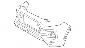 Bare front bumper Toyota Rav4 19-24 Adventure, TRD Off-Road