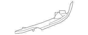 Seal wing hood-wing left Lexus RX350 RX450h 20-22