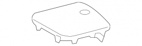 Grille of the central speaker of the torpedo Lexus RX350 RX450h 10-15 black