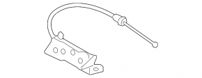 Nissan Murano z52 18-24 hood release lever with cable
