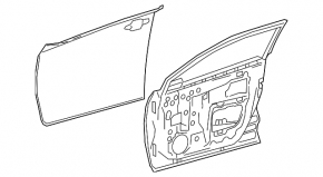 Bare front right door Toyota C-HR 18-23 Turkey built