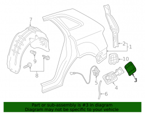 Fuel filler flap Audi Q3 8U 15-18