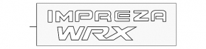 Emblem inscription IMPREZA WRX trunk door Subaru Impreza WRX GH 08-14 5d