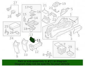 Rear Air Vent Deflector Hyundai Tucson 16-21