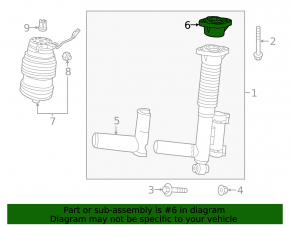 Shock absorber support front left Mercedes W213 E 17-23