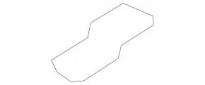 Lower left rear bumper bracket for Mercedes W213 E 17-23