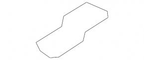 Lower left rear bumper bracket for Mercedes W213 E 17-23