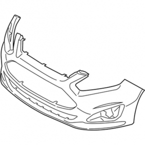 Front Bare Bumper Ford C-max MK2 13-18 USA for Hook