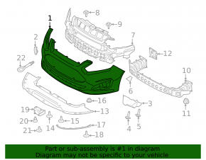 Front Bare Bumper Ford C-max MK2 13-18 USA for Hook